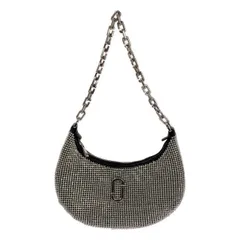 【美品】  MARC JACOBS / マークジェイコブス | the small curve shoulder bag スモール ショルダーバッグ | シルバー/ブラック | レディース