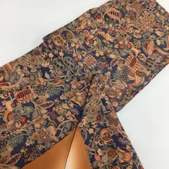 新品未使用　袷着物　ちりめん小紋　正絹　R324