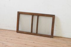 ▼現状販売▼ 明かり取り1枚 アンティーク建具 タモ材 ガラス欄間 明り取り FIX窓 フィックス ガラス窓 嵌め殺し 4～7営業日前後で発送(※修理加工希望の方3ヶ月程で発送) R-068841