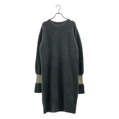 Room no.8 / ルームエイト | RACCOON FULL CARDIGAN ニットワンピース | F | グレー | レディース
