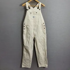 BIG JOHN ビッグ ジョン WOLRD WORKERS ワールド ワーカーズ オーバーオール サロペット コットン 古着 日本製 M ホワイト系 アイボリー A862