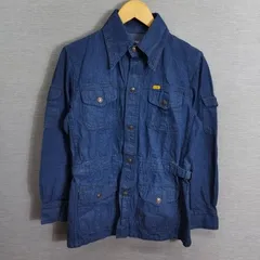 EDWIN Mr.50c エドウィン 70s 80s デニム シャツ ジャケット 古着 ヴィンテージ レトロ ライトアウター S インディゴ系 A863