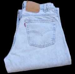 90s USA製 Levi'sリーバイス 560 デニムパンツ アイスブルー W32 L32★オールド ビンテージ ジーンズ テーパード ルーズ ワイド バギー
