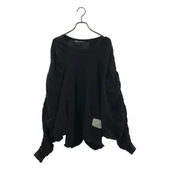 Y-3 / ワイスリー | WOMEN SPANDEX CREW SWEATER ギャザー ドルマンスリーブ オーバーサイズ スウェット | XXS | ブラック | レディース
