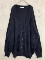 美品 forksy. フォルクシー FOcd488 シャギーニットオーバーサイズ カーディガン sizeF/黒 ◆■ レディース