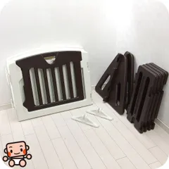 美品 ベビー フェンス ベビーゲート 日本育児 自由度の高い キッズパーテーション【A.美品】
