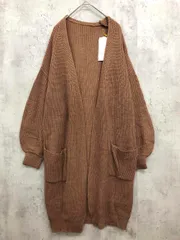 新品 Rope Picnic ロペピクニック GDK-69030 畔編みロングトッパー カーディガン size38/茶 ◆■ レディース