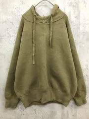 NIKO and ニコ アンド ＫＥＩＴＡ コラボ フード パーカー ボリューム袖 ニット セーター sizeL/グリーン ◆■ レディース