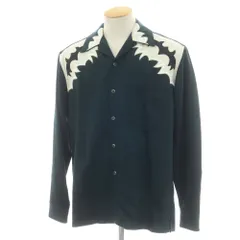 【中古】【未使用】トーガ TOGA Embroidery western shirt オープンカラー カジュアルシャツ ダークグリーン【サイズ44】【メンズ】