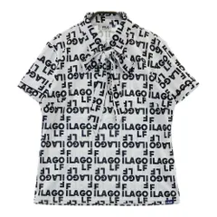 サイズ：LL FILA GOLF フィラゴルフ  半袖ポロシャツ ロゴ総柄 ホワイト系 [240101608781] ゴルフウェア レディース ストスト