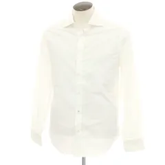 【新品アウトレット】ヤコブコーエン JACOB COHEN コットン ワイドカラー カジュアルシャツ ホワイト【サイズ41】【メンズ】