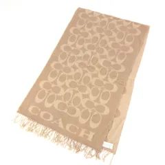COACH コーチ 大判マフラー  シグネチャー/ウール×カシミヤ/ストール F76384   ベージュ レディース / 240001184118