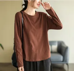 ＜在庫処分＞レディース 長袖 トップス ゆったり レトロ　in1