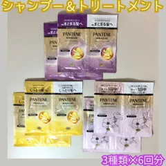 b118【新品・未使用 】シャンプー&トリートメント 3種 計6回分 PANTENE MIRACLES パンテーン ミラクルズ P&G 美髪 1日中 うるおう さらさら 重くない しっとり なめらか うねりケア ダメージ補修 つばきオイル 旅先 トライアル