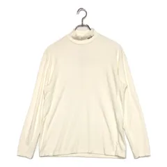 中古 メンズ ナノユニバース nano universe 長袖シャツ M 白 裏起毛 秋冬 モックネック