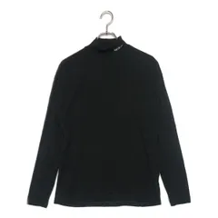 中古 メンズ ナノユニバース nano universe 長袖シャツ M 黒 裏起毛 秋冬 モックネック