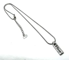 Christian Dior｜クリスチャンディオール  ロゴプレート ネックレス