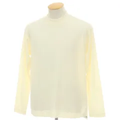 【中古】ナノユニバース nano universe ウールナイロン モックネック 長袖Ｔシャツ クリーム【サイズS】【メンズ】