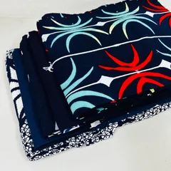 綿浴衣 5着 浴衣まとめ売り リメイク材料 m-915