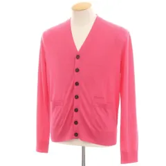 【新品】ディースクエアード DSQUARED2 ハイゲージ ウール ニット カーディガン ショッキングピンク【サイズXS】【メンズ】