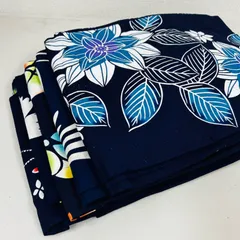 綿浴衣 5着 浴衣まとめ売り リメイク材料 m-916