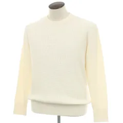 【新品】ヴィルーム V::loom ミドルゲージ ウール クルーネック プルオーバーニット アイボリー【サイズL】【メンズ】