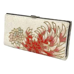 京やO258 和装バッグ クラッチバッグ 和洋兼用 ビーズバッグ ビーズ刺繍 高級着物バッグ アンティーク ビンテージ ハンドバッグ 総刺繍のビーズ細工  結婚式 成人式 着物用バッグ 正装用 礼装用 留袖 色留袖 振袖 訪問着 附下 色無地 小紋 紬