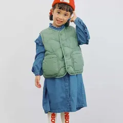 《新品》フリルブラウスワンピース p.premier 100 110 120サイズ 子供服 P417015