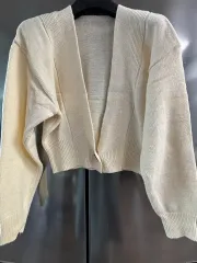 アイボリー ニット カーディガン スカート