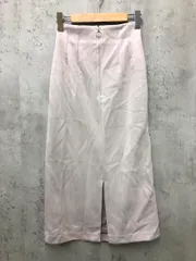 N. エヌ ナチュラルビューティーベーシック 166-1220004 スエード スリット スカート sizeS/ライトグレー ◆■ レディース