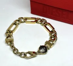 DIESEL｜ディーゼル  オーバルDロゴ ブレスレット