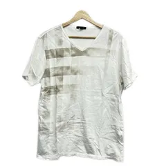 Burberry LONDON(バーバリーロンドン) 半袖Tシャツ サイズＬ L メンズ美品  - アイボリー×ライトグレー Vネック/チェック柄