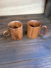 木製マグカップ ペア セット