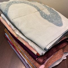 まとめ売り】正絹大島紬7枚 リメイク素材 ハンドメイド向け - メルカリ