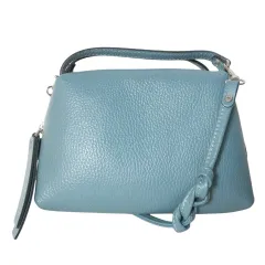 ジャンニキャリーニ GIANNI CHIARINI 美品 アリファ S 2WAY ショルダーバッグ ハンドバッグ ミニ レザー 斜め掛け 鞄 ブルー系 /X