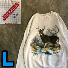 T7481 JERZEES スウェット　USA製　アニマル　90's