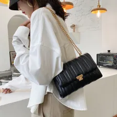 【４色】チェーンショルダーバッグ レディース 小さめ お洒落★ミニバッグ サブバッグ スクエア 斜めがけ 