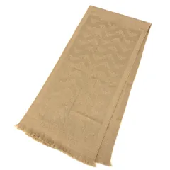 EMPORIO ARMANI エンポリオアルマーニ マフラー  ロゴ柄/ウール100％    ベージュ メンズ / 241020000037