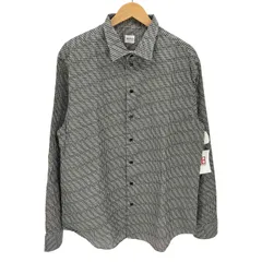 アルマーニコレツィオーニ ARMANI COLLEZIONI チェック 総柄 プリント L/S レギュラーカラー シャツ メンズ import：XL 