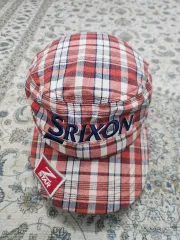 SRIXON スリクソン チェック柄 ゴルフ 帽子 F