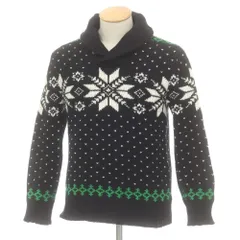 【中古】ポロ ラルフローレン Polo Ralph Lauren コットンアンゴラカシミヤ ショールカラー プルオーバーニット ブラック【サイズXS】【メンズ】