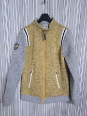 (90) ブラックキャッツ ィェロー/グレー レディース ジップアップ ジャケット