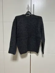 ヴンダーカンマー アルパカ ブークレ ニット プルオーバー S グレー