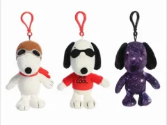 オーロラワールド SNOOPY ぬいぐるみキーホルダー 3種