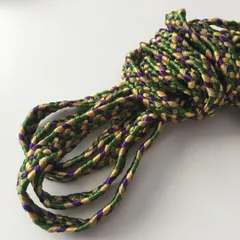 O14L/0804☆4m お買い合わせ/国産高級編み込み組紐/カラフル/生地のM