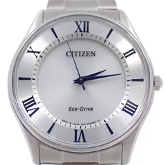 【美品】シチズン コレクション エコドライブ メンズ 腕時計 シルバー文字盤 純正SSベルト BJ6480-51B【いおき質店】