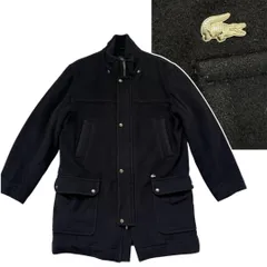 LACOSTE ウールジャケット ミドル丈 ブラック メンズ 52のサムネイル