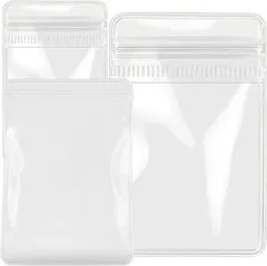 ABILEAD ジュエリー袋 PVC クリア チャック 小分け アクセサリー 収納 透明 ビニール 密封 ミニ (透明,  4cmx6cm，6cmx8cm，8cmx12cm(各40枚入))