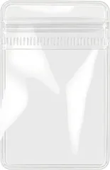ABILEAD ジュエリー袋 PVC クリア チャック 小分け アクセサリー 収納 透明 ビニール 密封 ミニ (透明,  6cm x 8cm(100枚入))
