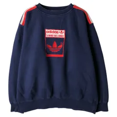 古着 90~00年代 アディダス adidas ロゴスウェットシャツ トレーナー メンズL相当/eaa609131